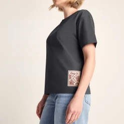 Margot Womens Supersoft Premium Relaxed Fit T-Shirt - Deep Slate