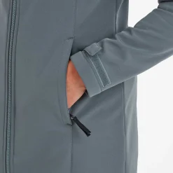 Marina Womens Long Water Resistant Softshell Jacket - Graphite