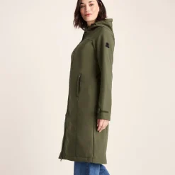 Marina Womens Long Water Resistant Softshell Jacket - Khaki