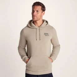 Marsden Mens Supersoft Knit Look Fleece Hoody - Hazelnut