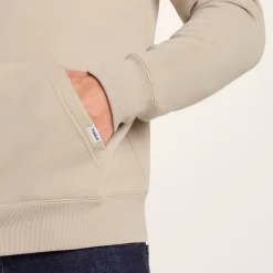 Marsden Mens Supersoft Knit Look Fleece Hoody - Hazelnut