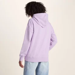 Meera Womens 100% Cotton Relaxed Fit Hoody - Lilac Blossom