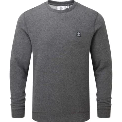 Mellor Mens Supersoft Cotton Rich Sweat - Dark Grey Marl