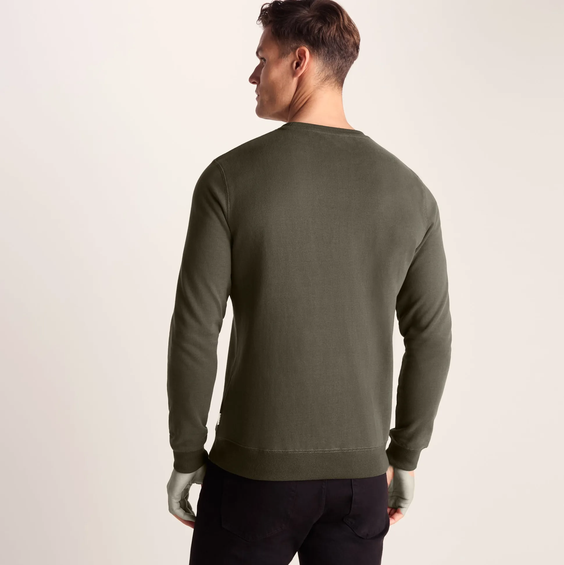 Mellor Mens Supersoft Cotton Rich Sweat - Dark Khaki