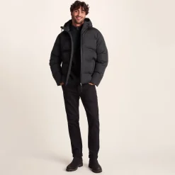 Menka Mens Shower Resistant Insulated Jacket - Black