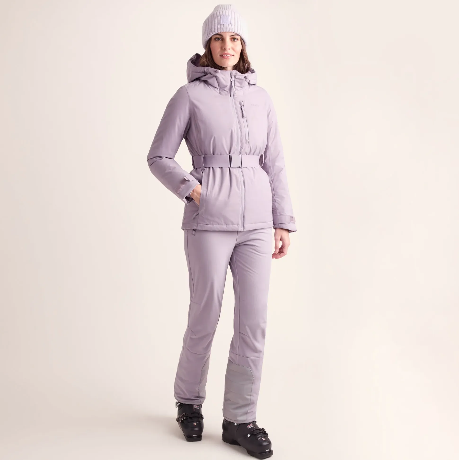 Meribel Womens Performance Waterproof Ski Jacket - Lavender Grey