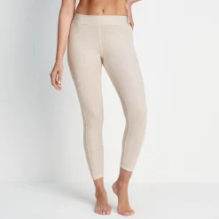 Meru Womens Cashmere Touch Base Layer Leggings - Off White