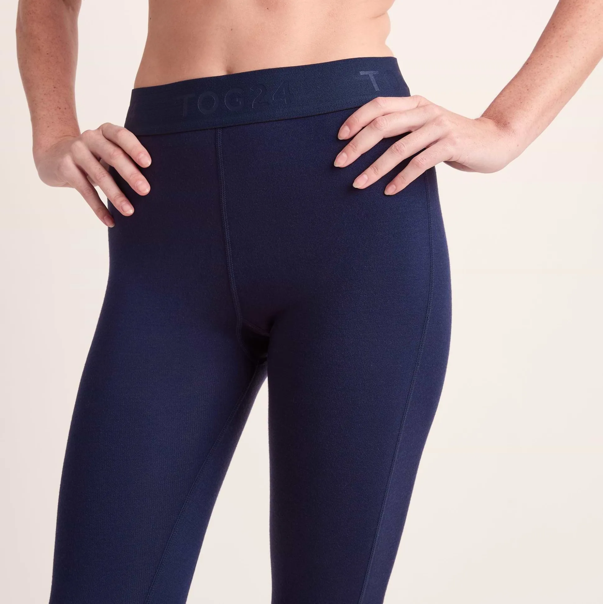Meru Womens Cashmere Touch Base Layer Leggings - Oxford Blue