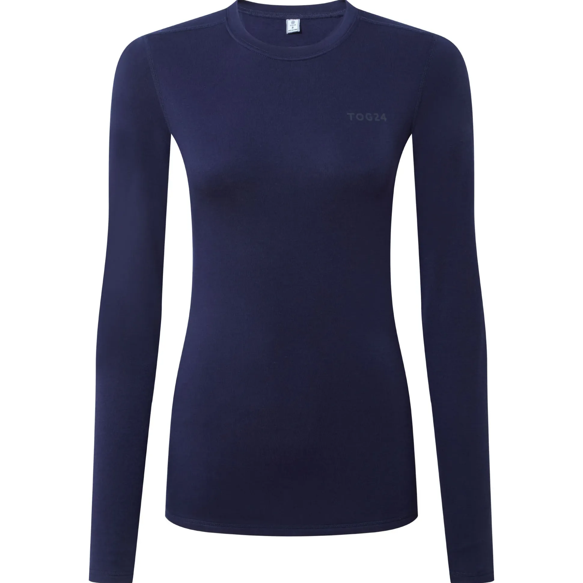 Meru Womens Cashmere Touch Crew Neck Base Layer - Oxford Blue