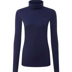 Meru Womens Cashmere Touch Roll Neck Base Layer - Oxford Blue