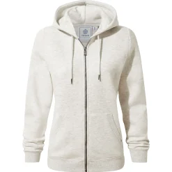 Mia Womens Supersoft Zip Hoody - Oatmeal Marl