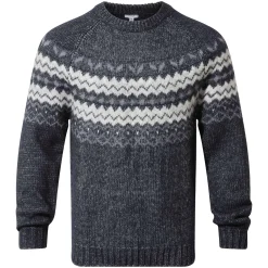 Michael Mens Chunky Knitted Jumper - Dark Indigo Marl
