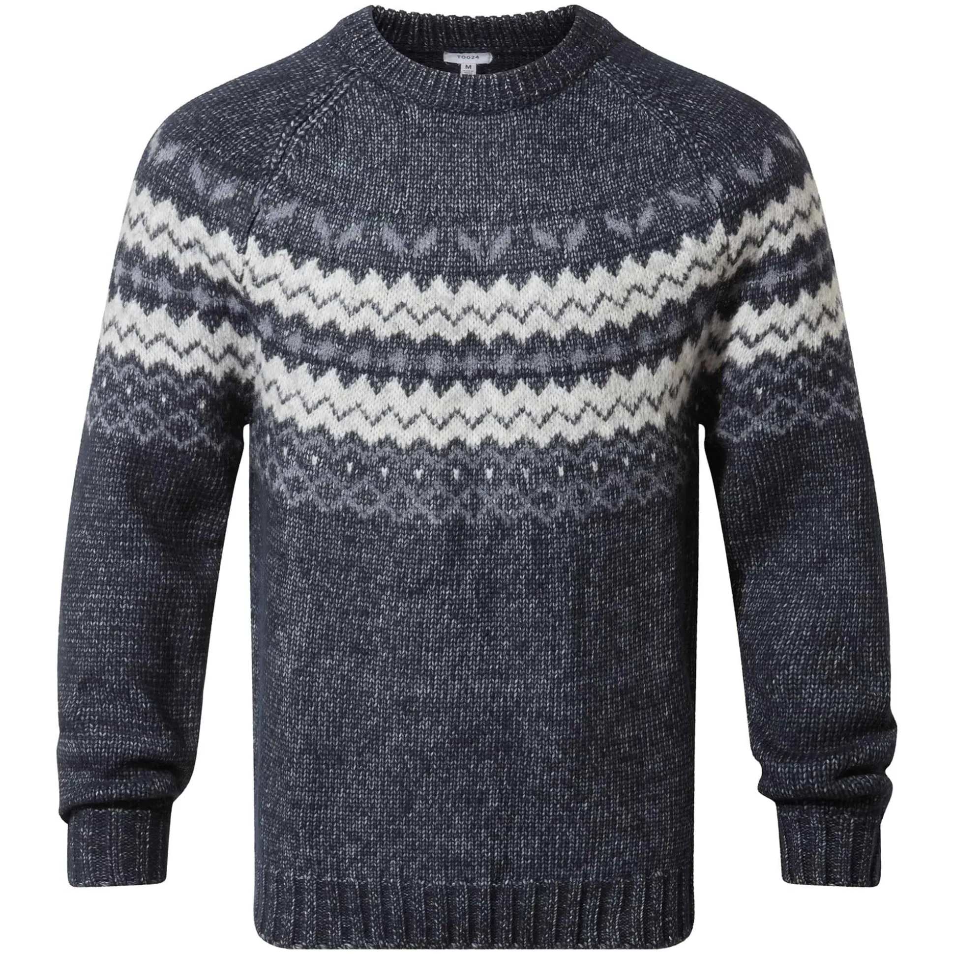 Michael Mens Chunky Knitted Jumper - Dark Indigo Marl