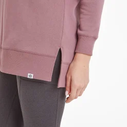 Michelle Womens Cotton Blend Sweat - Mauve