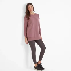 Michelle Womens Cotton Blend Sweat - Mauve