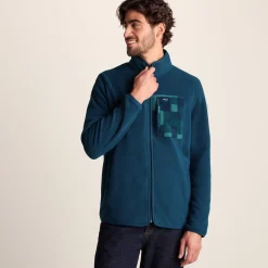 Miles Mens Relaxed Fit Microfleece Jacket - Inky Blue