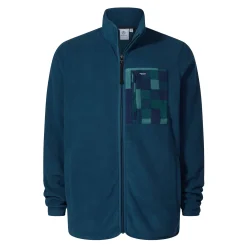 Miles Mens Relaxed Fit Microfleece Jacket - Inky Blue