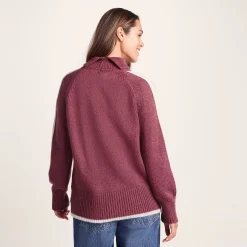 Moira Womens Knitted Jumper - Washed Burgundy
