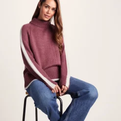 Moira Womens Knitted Jumper - Washed Burgundy