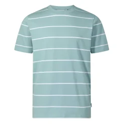 Morar Mens 100% Cotton Supersoft T-Shirt - Summer Sky Stripe