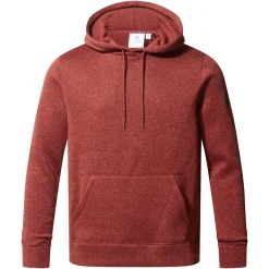 Mosby Mens Supersoft Knitlook Fleece Hoody - Clay Marl