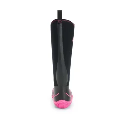 Muck Boots Hale Pull On Womens Wellington - Black/Pink