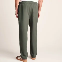 Nelson Mens Relaxed Fit 100% Cotton Heavyweight Straight Leg Trousers - Faded Khaki