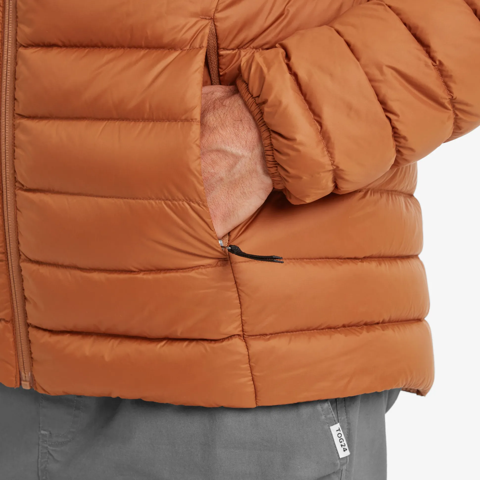 North Mens RDS Certified Down Jacket - Rust