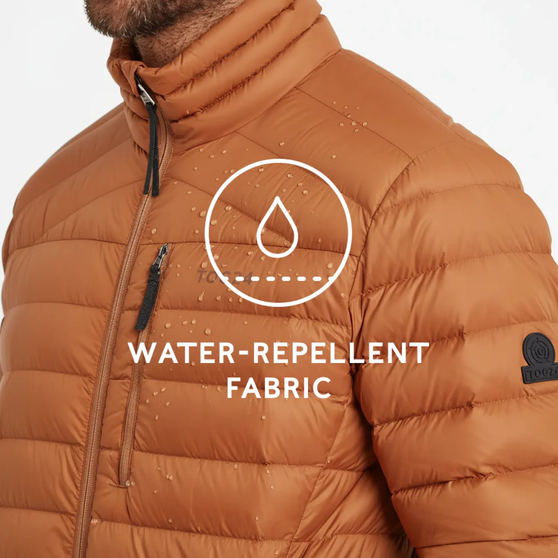 North Mens RDS Certified Down Jacket - Rust