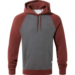 Noston Mens Supersoft Raglan Hoody - Port