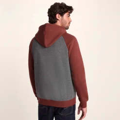 Noston Mens Supersoft Raglan Hoody - Port