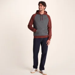 Noston Mens Supersoft Raglan Hoody - Port