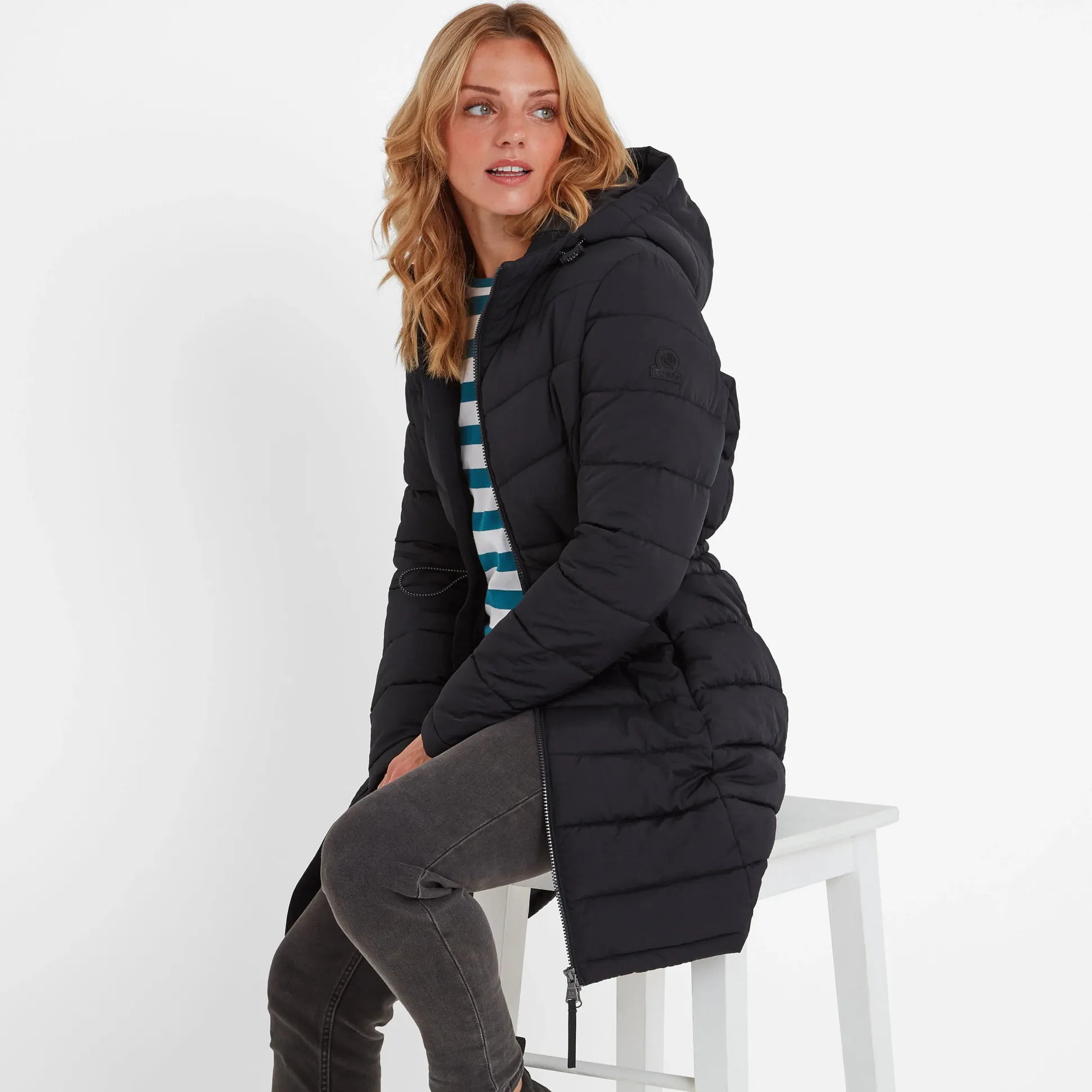 Orton Womens Padded Parka - Black