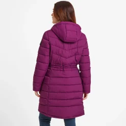 Orton Womens Padded Parka - Purple Berry