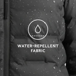 Palmer Womens Shower Resistant Insulated Jacket - Washed Black