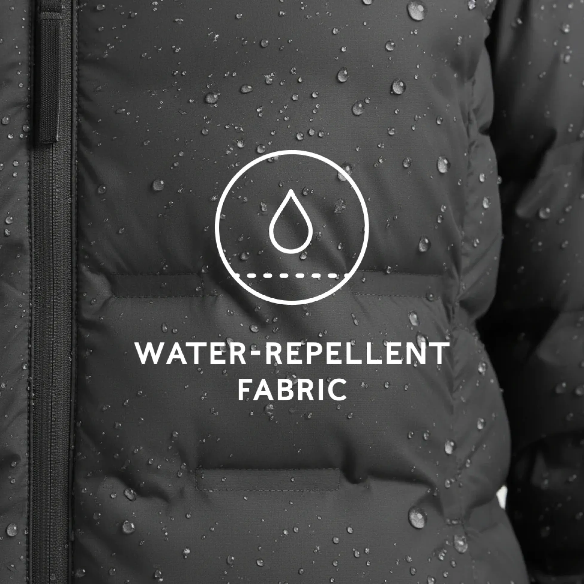 Palmer Womens Shower Resistant Insulated Jacket - Washed Black