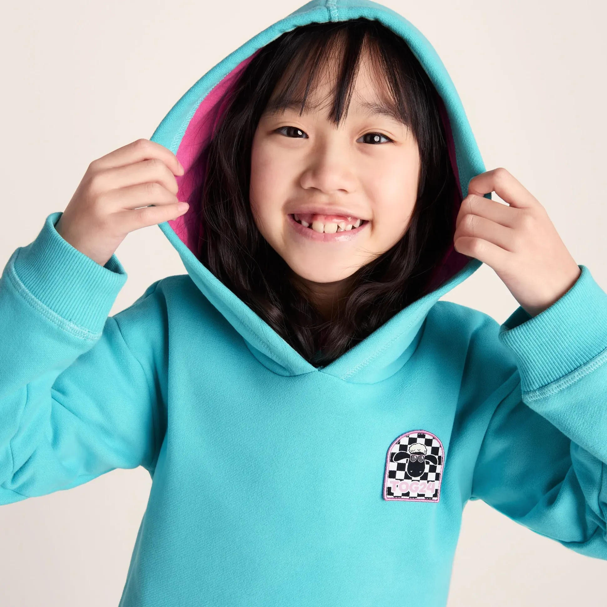 Pelibuey Kids Shaun the Sheep Hoody - Bubblegum Blue