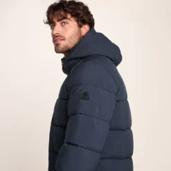 Preece Mens Long Shower Resistant Insulated Jacket - Dark Indigo