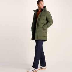 Preece Mens Long Shower Resistant Insulated Jacket - Khaki