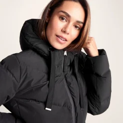 Raleigh Luxe Womens Shower Resistant Down Insulated Jacket - Black