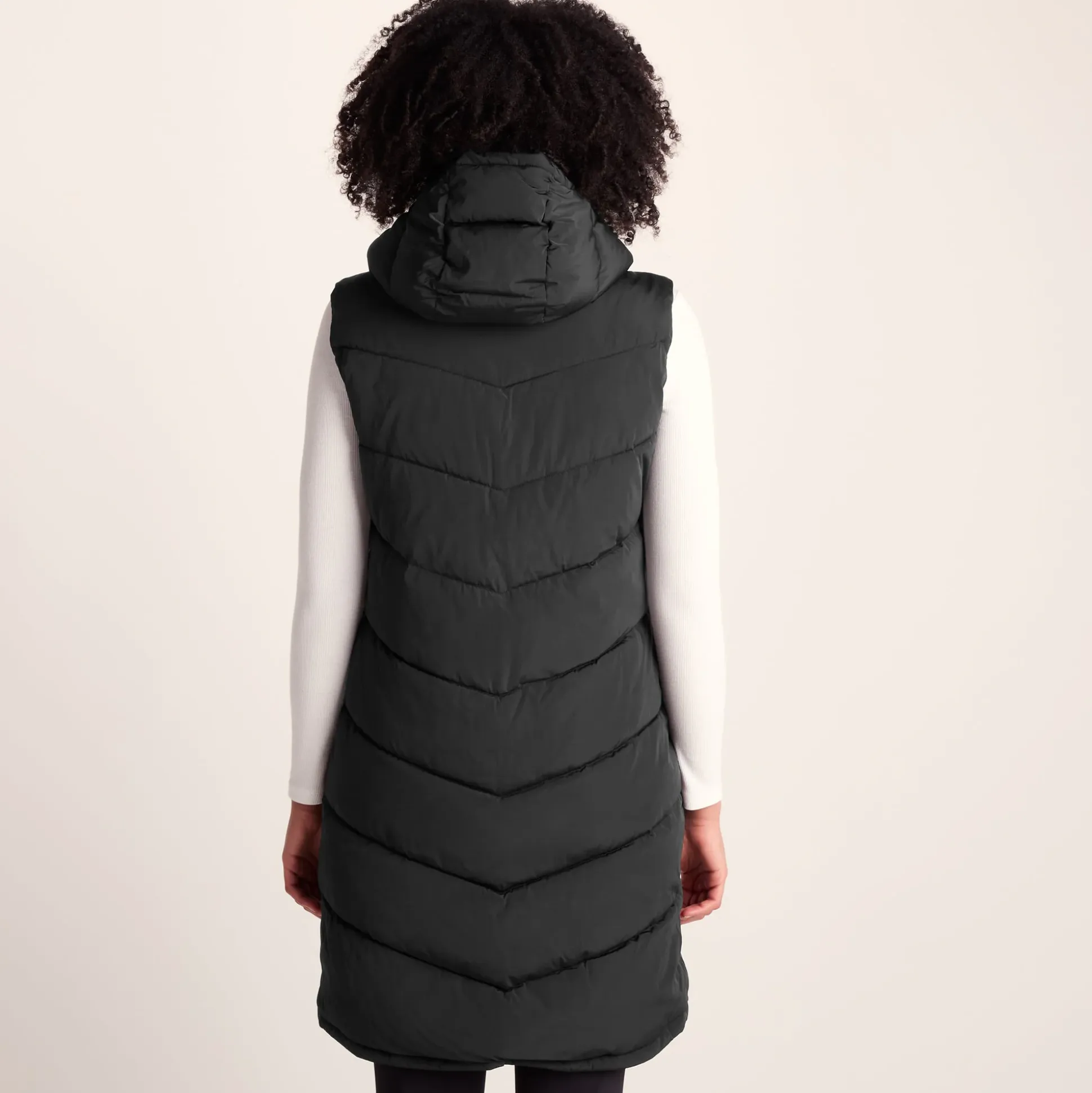 Ranskill Womens Long Insulated Gilet - Washed Black