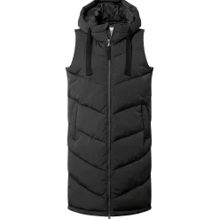 Ranskill Womens Long Insulated Gilet - Washed Black