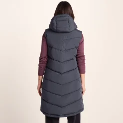 Ranskill Womens Long Insulated Gilet - Washed Blue