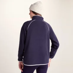 Rawson Womens Relaxed Fit Microfleece Zip Neck - Oxford Blue