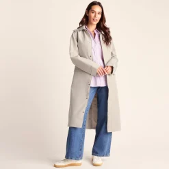 Remi Womens Classic Waterproof Car Coat - Cool Beige