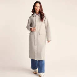 Remi Womens Classic Waterproof Car Coat - Cool Beige