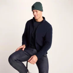 Revive Mens Fleece Jacket - Dark Indigo