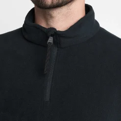 Revive Mens Quarter Zip Fleece - Black