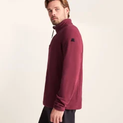 Revive Mens Quarter Zip Fleece - Garnet Red