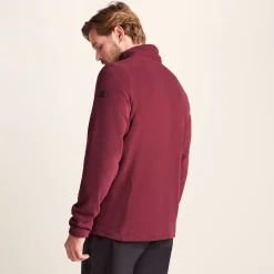 Revive Mens Quarter Zip Fleece - Garnet Red